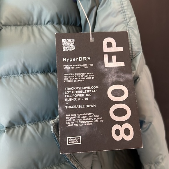 Lands' End Mens Size M Down Jacket Wanderweight Ultralight Packable Down NEW - Picture 7 of 7